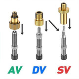Darrahopens Auto Accessories > Auto Accessories Others 26pc Bike Ball Inflator Nozzle Adapter Air Pump Valve Needle Presta Schrader Kit