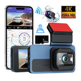 Darrahopens Auto Accessories > Auto Accessories Others > Audio 4K+2.5K Dual Dash Cam with WiFi GPS ADAS, Front and Rear Car Camera Recorder with 32GB Card