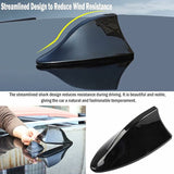 Darrahopens Auto Accessories > Auto Accessories Others > Audio Shark Fin Car Antenna FM AM Radio Universal for SUV Truck Van Compatible with Many Models Black