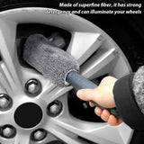 Darrahopens Auto Accessories > Auto Accessories Others > Automotive Cleaning 1 pcs Car Cleaning Brush Microfiber Wheel Brush Car Wash Detailing For Car Trunk Auto Brus Portable Motorcycle