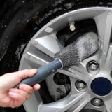 Darrahopens Auto Accessories > Auto Accessories Others > Automotive Cleaning 1 pcs Car Cleaning Brush Microfiber Wheel Brush Car Wash Detailing For Car Trunk Auto Brus Portable Motorcycle