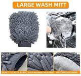 Darrahopens Auto Accessories > Auto Accessories Others > Automotive Cleaning 10-piece car wash & polishing set - car wash brushes - car wash tool set - professional accessories with brushes & microfiber cloths - including storage box