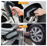 Darrahopens Auto Accessories > Auto Accessories Others > Automotive Cleaning 10-piece car wash & polishing set - car wash brushes - car wash tool set - professional accessories with brushes & microfiber cloths - including storage box