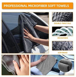 Darrahopens Auto Accessories > Auto Accessories Others > Automotive Cleaning 10-piece car wash & polishing set - car wash brushes - car wash tool set - professional accessories with brushes & microfiber cloths - including storage box