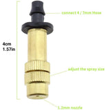 Darrahopens Auto Accessories > Auto Accessories Others > Automotive Cleaning 10pcs Adjustable Atomizing Copper Nozzles for Garden Watering Spraying