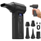 Darrahopens Auto Accessories > Auto Accessories Others > Automotive Cleaning 110000RPM Electric Compressed Air Duster Rechargeable Powerful Blower 4 Speed Adjustable