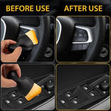 Darrahopens Auto Accessories > Auto Accessories Others > Automotive Cleaning 2-Pack Car Interior Cleaning Brushes - Auto Detailing and Dusting Brushes - Soft Bristles for Cleaning Car Interiors - Suitable for Dashboard, Interior, Exterior, Sunroof, Leather, Dusting Brush - Brown