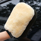 Darrahopens Auto Accessories > Auto Accessories Others > Automotive Cleaning 2-piece Beige Microfiber Car Wash Mitt - Double Sided Imitation Sheepskin Wash Glove, Scratch Free Paint Safe Cleaning Tool for Car Detailing, Waxing, Polishing - 23x15cm Large Palm Design