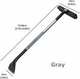 Darrahopens Auto Accessories > Auto Accessories Others > Automotive Cleaning 3-in-1 Snow Brush and Ice Scraper for Car Windows - Extendable Snow Remover - 360° Rotating Snow Brush and Ice Scraper with Long Handle (Gray)