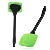 Darrahopens Auto Accessories > Auto Accessories Others > Automotive Cleaning 3-Piece Green Car Windshield Cleaning Brush Set Microfiber Defogging Wiper Tool Window Glass Cleaner