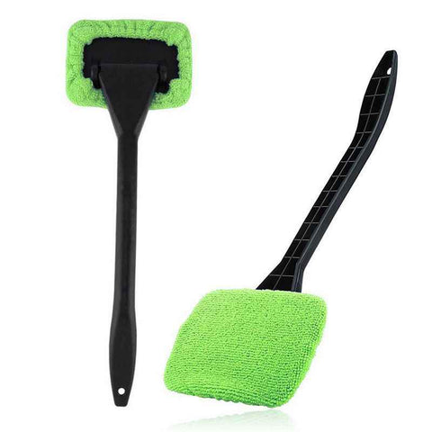 Darrahopens Auto Accessories > Auto Accessories Others > Automotive Cleaning 3-Piece Green Car Windshield Cleaning Brush Set Microfiber Defogging Wiper Tool Window Glass Cleaner