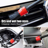 Darrahopens Auto Accessories > Auto Accessories Others > Automotive Cleaning 5-Piece Car Cleaning Brush Set - Car Detailing Brush Set - For cleaning rims - Dashboard - Interior - Exterior - Leather - Air vent logos