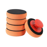Darrahopens Auto Accessories > Auto Accessories Others > Automotive Cleaning 5pcs Car Polishing Sponge with Handle Manual Buffing Pads for Auto Detailing