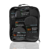 Darrahopens Auto Accessories > Auto Accessories Others > Automotive Cleaning 9-Piece Grey Car cleaning kit - Microfibre Wash Mitt, Sponge, Wheel Brush, Waxing Pads & Towels - Complete Auto Detailing Set for Home & Garage Use