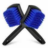 Darrahopens Auto Accessories > Auto Accessories Others > Automotive Cleaning Blue Car Tire & Detailing Brush  - 2-Pack Stiff Bristle Scrubber for Wheels, Mats, and Upholstery