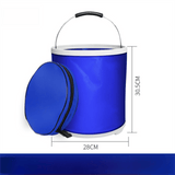 Darrahopens Auto Accessories > Auto Accessories Others > Automotive Cleaning Blue Microfiber Car Cleaning Towel (35 x 75 CM) and 20L Foldable Self Standing Water Bucket (Include Zipper Bag) Combo Set - Super Absorbent and Scratch Free for Car Detailing Drying and Home Cleaning
