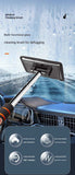 Blue Telescopic Car Windshield Cleaning Brush with 3 Replacement Microfiber- Aluminium Alloy Extendable Handle, 180° Rotatable Microfibre Head, Anti-Fog & Streak-Free Glass Wiper for Car & Home Use, Soft Grip Foam Handle