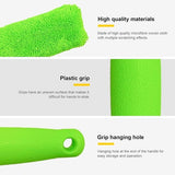 Darrahopens Auto Accessories > Auto Accessories Others > Automotive Cleaning Brushes - Set of 2 soft microfiber metal-free car rim and wheel brushes - Scratch-free tire brushes - for cleaning wheels - Universal accessory for washing car tires (orange and green)
