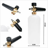 Darrahopens Auto Accessories > Auto Accessories Others > Automotive Cleaning Car Foam Cannon, 1L Foam Lance For High Pressure Washer, Brass Parts, Adjustable Concentration, Adjustable Spray Range
