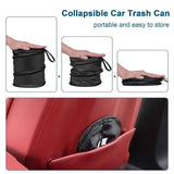 Darrahopens Auto Accessories > Auto Accessories Others > Automotive Cleaning Car Trash Can, 2 Packs Mini Collapsible Pop-up Car Garbage Can, Waterproof Hanging Car Trash Bag with Velcro, Car Trash Bin, Black