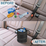 Darrahopens Auto Accessories > Auto Accessories Others > Automotive Cleaning Car Trash Can, 2 Packs Mini Collapsible Pop-up Car Garbage Can, Waterproof Hanging Car Trash Bag with Velcro, Car Trash Bin, Black