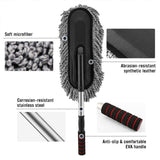 Darrahopens Auto Accessories > Auto Accessories Others > Automotive Cleaning Car Wash Duster Brush Microfiber Telescopic Cleaning Tool for Vehicle Detailing