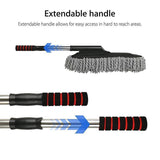 Darrahopens Auto Accessories > Auto Accessories Others > Automotive Cleaning Car Wash Duster Brush Microfiber Telescopic Cleaning Tool for Vehicle Detailing
