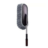 Darrahopens Auto Accessories > Auto Accessories Others > Automotive Cleaning Car Wash Duster Brush Microfiber Telescopic Cleaning Tool for Vehicle Detailing