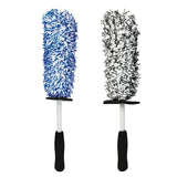 Darrahopens Auto Accessories > Auto Accessories Others > Automotive Cleaning Car Wheel Cleaning Brush Tool Alloy Soft Bristle - Black+White