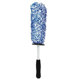 Darrahopens Auto Accessories > Auto Accessories Others > Automotive Cleaning Car Wheel Cleaning Brush Tool Alloy Soft Bristle - Blue+White