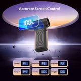 Darrahopens Auto Accessories > Auto Accessories Others > Automotive Cleaning Cordless Paint Pouring Blower with 5 Nozzles Electric Air Duster, Four-Speed Adjustable Speed 110000RPM Compressed Air Duster with LED Light,