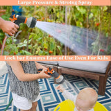 Darrahopens Auto Accessories > Auto Accessories Others > Automotive Cleaning Garden Hose Spray Nozzle - Hose Nozzle with Storage Cart for Outdoor Use