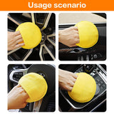 Darrahopens Auto Accessories > Auto Accessories Others > Automotive Cleaning Microfiber Wax Applicator Pads, Car Wax Applicator with Finger Pocket, Buffing & Detail Polishing Foam Pads for Car Cleaning and Fine Polishing (5 inch, 6 Pack) (Yellow)