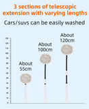 Darrahopens Auto Accessories > Auto Accessories Others > Automotive Cleaning Professional Telescopic(55-120cm) Car Microfiber Wash Mop - 90° Rotating Detachable Brush Head, 15° Ergonomic Curved Rod & Handle - Durable Aluminum Alloy Chenille Brush for Car, Home and Window Cleaning