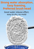 Darrahopens Auto Accessories > Auto Accessories Others > Automotive Cleaning Professional Telescopic(55-120cm) Car Microfiber Wash Mop with 2 Brush Cover - 90° Rotating Detachable Brush Head, 15° Ergonomic Curved Rod & Handle - Durable Aluminum Alloy Chenille Brush for Car, Home and Window Cleaning