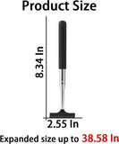 Darrahopens Auto Accessories > Auto Accessories Others > Automotive Cleaning Rearview Mirror Wiper Blades - 2-Piece Set - Telescopic Rearview Mirror Wiper Blades - Portable Wiper Blades - Telescopic up to 98cm - Portable Cleaning Tool for All Vehicles (Black)