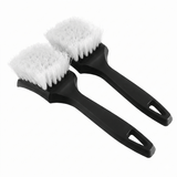 Darrahopens Auto Accessories > Auto Accessories Others > Automotive Cleaning White Car Tire & Detailing Brush  - 2-Pack Stiff Bristle Scrubber for Wheels, Mats, and Upholstery