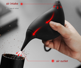Darrahopens Auto Accessories > Auto Accessories Others > Automotive Cleaning White Powerful Hummingbird Air Blower Manual Dust Cleaner for Coffee Grinders and Camera Lenses 160mm Portable Cleaning Tool
