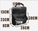 Darrahopens Auto Accessories > Auto Accessories Others > Automotive Decor 1 Pcs Black Premium Car Back Seat & Trunk Organizer - Multi-Pocket Hanging Storage Bag