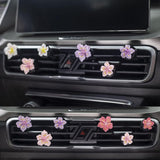 Darrahopens Auto Accessories > Auto Accessories Others > Automotive Decor 10 PCS Flower Car Air Freshener Vent Clips, Cute Pink Car Interior Decor Accessories, Aromatherapy Car Vent Clips for Women, Universal Car Air Outlet Decoration
