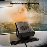 Darrahopens Auto Accessories > Auto Accessories Others > Automotive Decor 12V 120W Portable Car Heater and Defroster, 2-in-1 Fast Heating & Cooling Fan for Windshield Demisting, 360° Rotatable Auto Warmer for Winter Driving (Black)