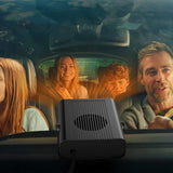 Darrahopens Auto Accessories > Auto Accessories Others > Automotive Decor 12V 120W Portable Car Heater and Defroster, 2-in-1 Fast Heating & Cooling Fan for Windshield Demisting, 360° Rotatable Auto Warmer for Winter Driving (Black)