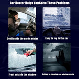 Darrahopens Auto Accessories > Auto Accessories Others > Automotive Decor 12V 120W Portable Car Heater and Defroster, 2-in-1 Fast Heating & Cooling Fan for Windshield Demisting, 360° Rotatable Auto Warmer for Winter Driving (Black)