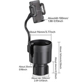Darrahopens Auto Accessories > Auto Accessories Others > Automotive Decor 2 in 1 Car Phone Holder and Cup Holder Drink Organiser Water Bottle Holder