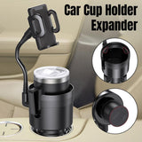 Darrahopens Auto Accessories > Auto Accessories Others > Automotive Decor 2 in 1 Car Phone Holder and Cup Holder Drink Organiser Water Bottle Holder