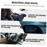 Darrahopens Auto Accessories > Auto Accessories Others > Automotive Decor 2 pcs Airplane Perfume Ornament Car Diffuser Essential Oil Diffuser Car Diffusers For Essential Oils Solar Air