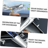Darrahopens Auto Accessories > Auto Accessories Others > Automotive Decor 2 pcs Airplane Perfume Ornament Car Diffuser Essential Oil Diffuser Car Diffusers For Essential Oils Solar Air