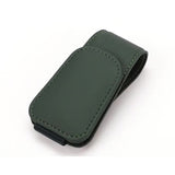 Darrahopens Auto Accessories > Auto Accessories Others > Automotive Decor 2 Pcs Green PU Leather Car Visor Sunglasses Holder - Multi-Functional Clip for Glasses, Cards & Tickets, 9.5x4.5cm