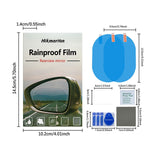 Darrahopens Auto Accessories > Auto Accessories Others > Automotive Decor 2 Set of Car Rearview Mirror HD Rainproof Film with Complete Installation Tool Kit – Anti Fog Waterproof Protective Shield Sticker, Hydrophobic Glare-Reducing Clear Membrane