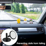 Darrahopens Auto Accessories > Auto Accessories Others > Automotive Decor 20-Piece Rubber Duck Holder - Black Car Duck Holder - Car with Self-Adhesive Duck Pads for Dashboard Display Duck Accessories (Rubber Duck Not Included)